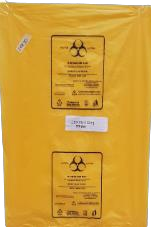 Clinical Waste Polythene Bag - Yellow 20x30